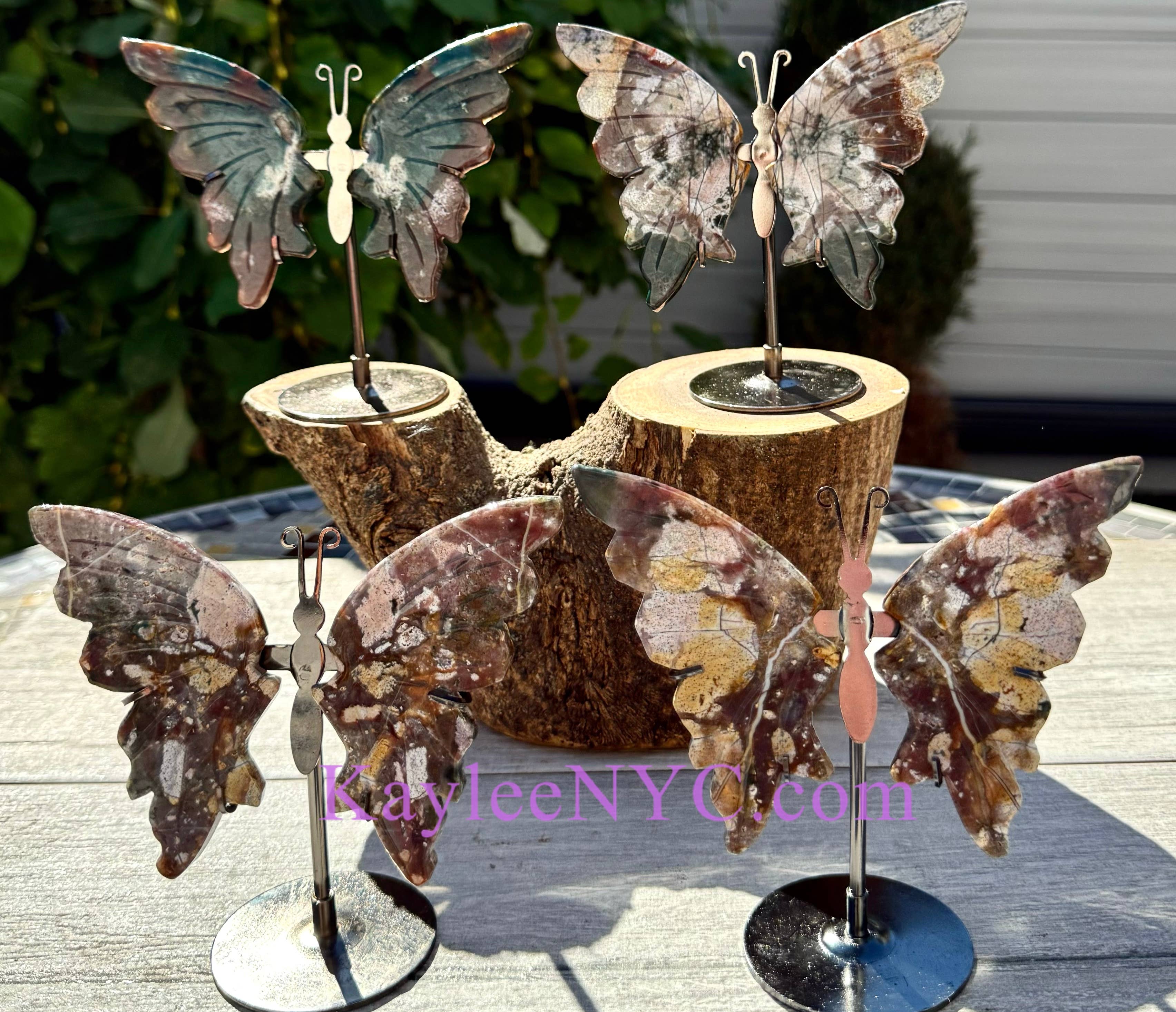 Natural Marine Jasper butterfly Crystal
