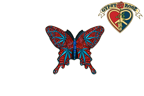 Butterfly Pot Leaf Wings Pin