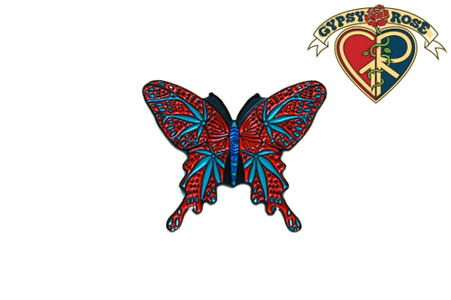 Butterfly Pot Leaf Wings Pin
