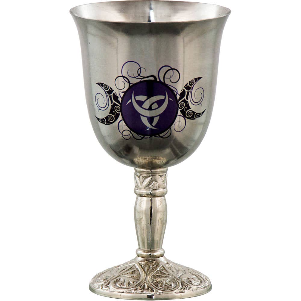 Chalice Stainless Steel w/Print Triple Moon (Each)