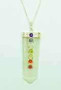 White Selenite Chakra Necklace