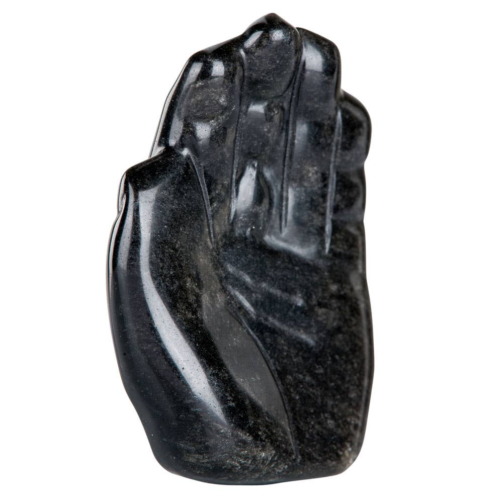 Carved Gemstone Hamsa Hand