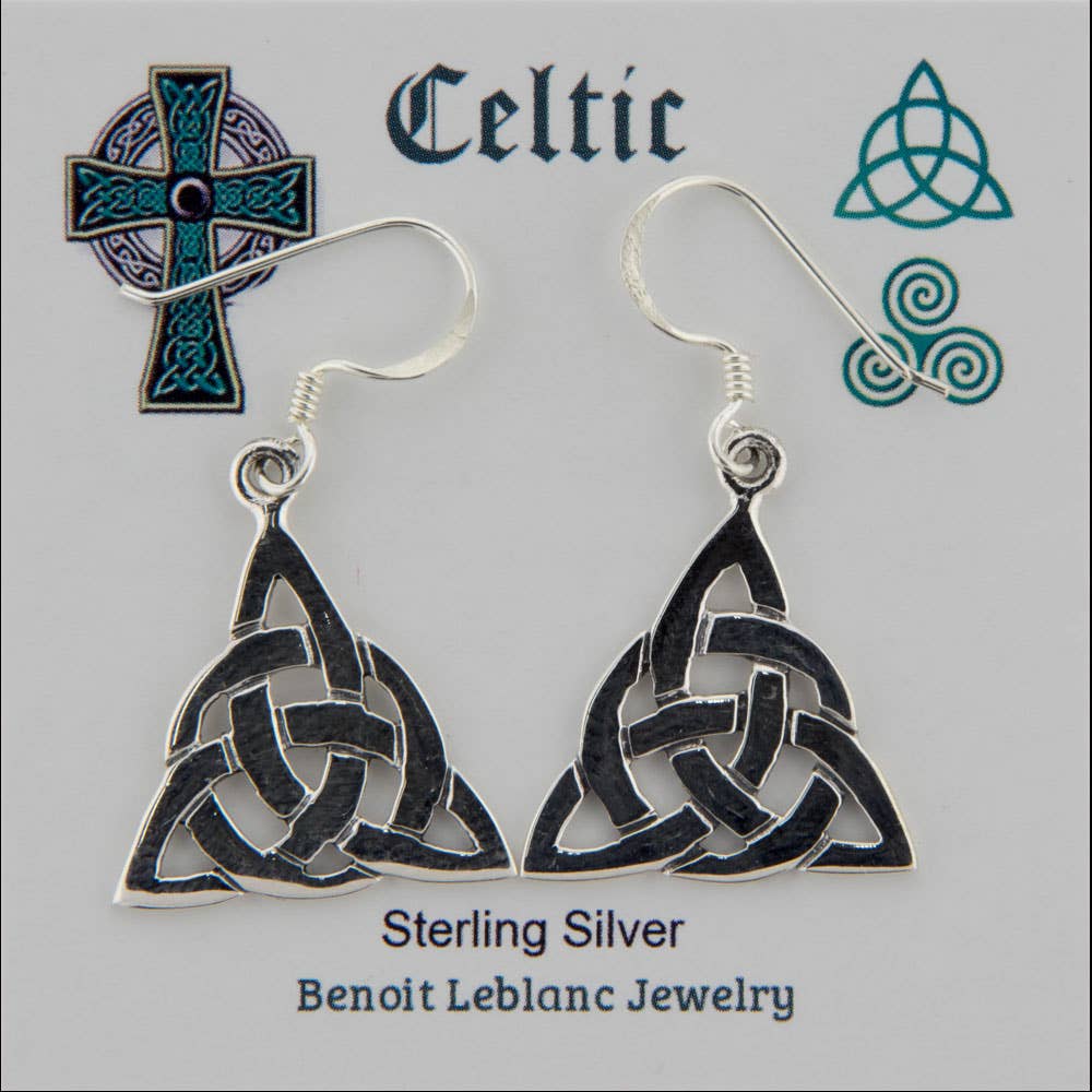 Traditional Triquetra Celtic Earrings