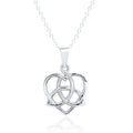 Celtic Night - Pendant Triquetra Heart W/Silver Chain