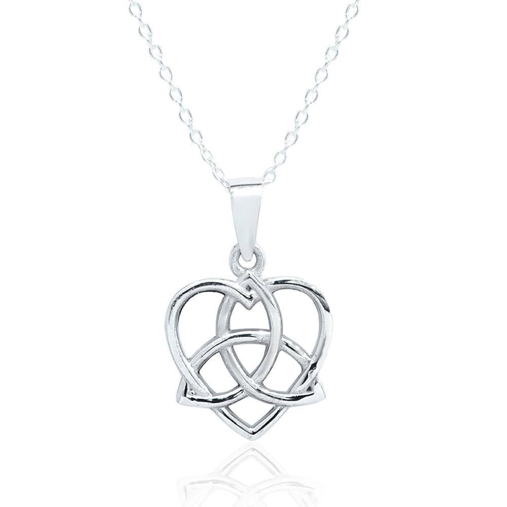 Celtic Night - Pendant Triquetra Heart W/Silver Chain