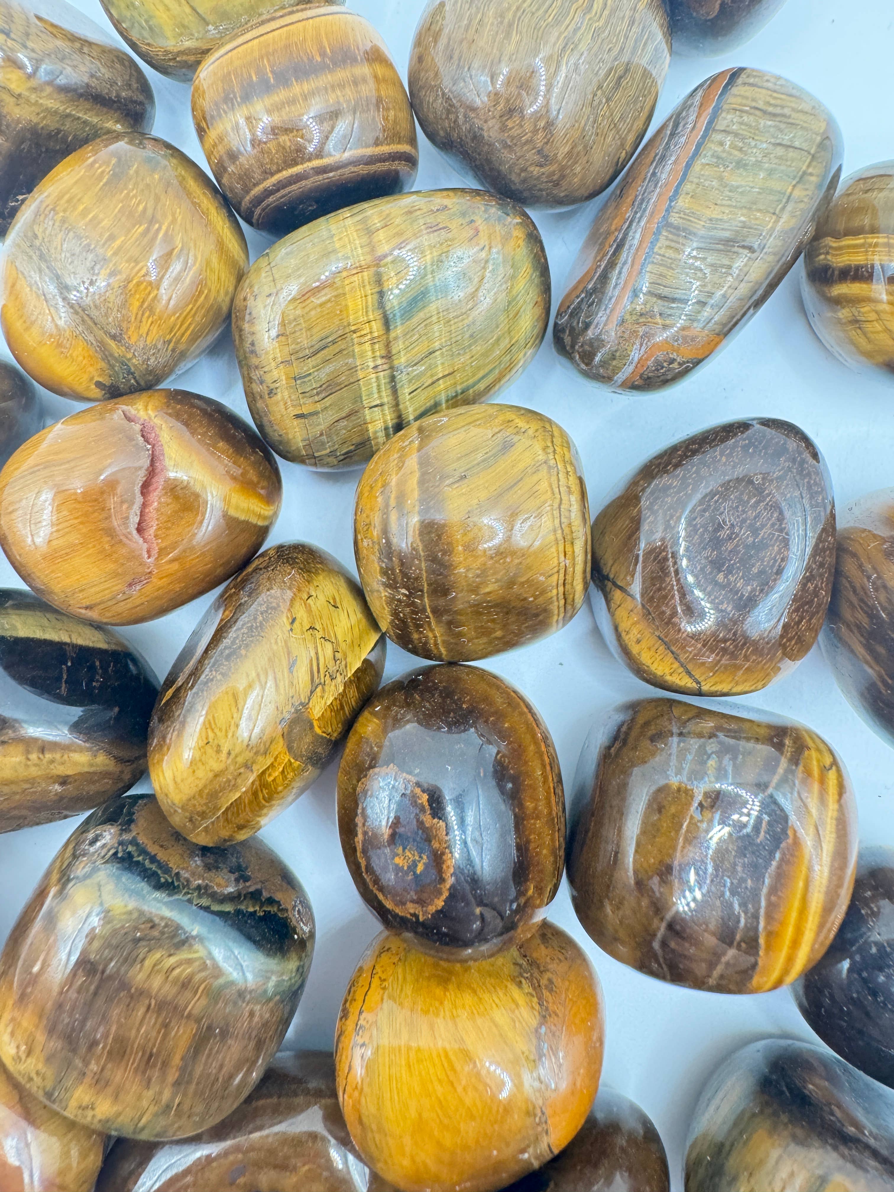 Tiger's Eye Crystal Tumble Stone