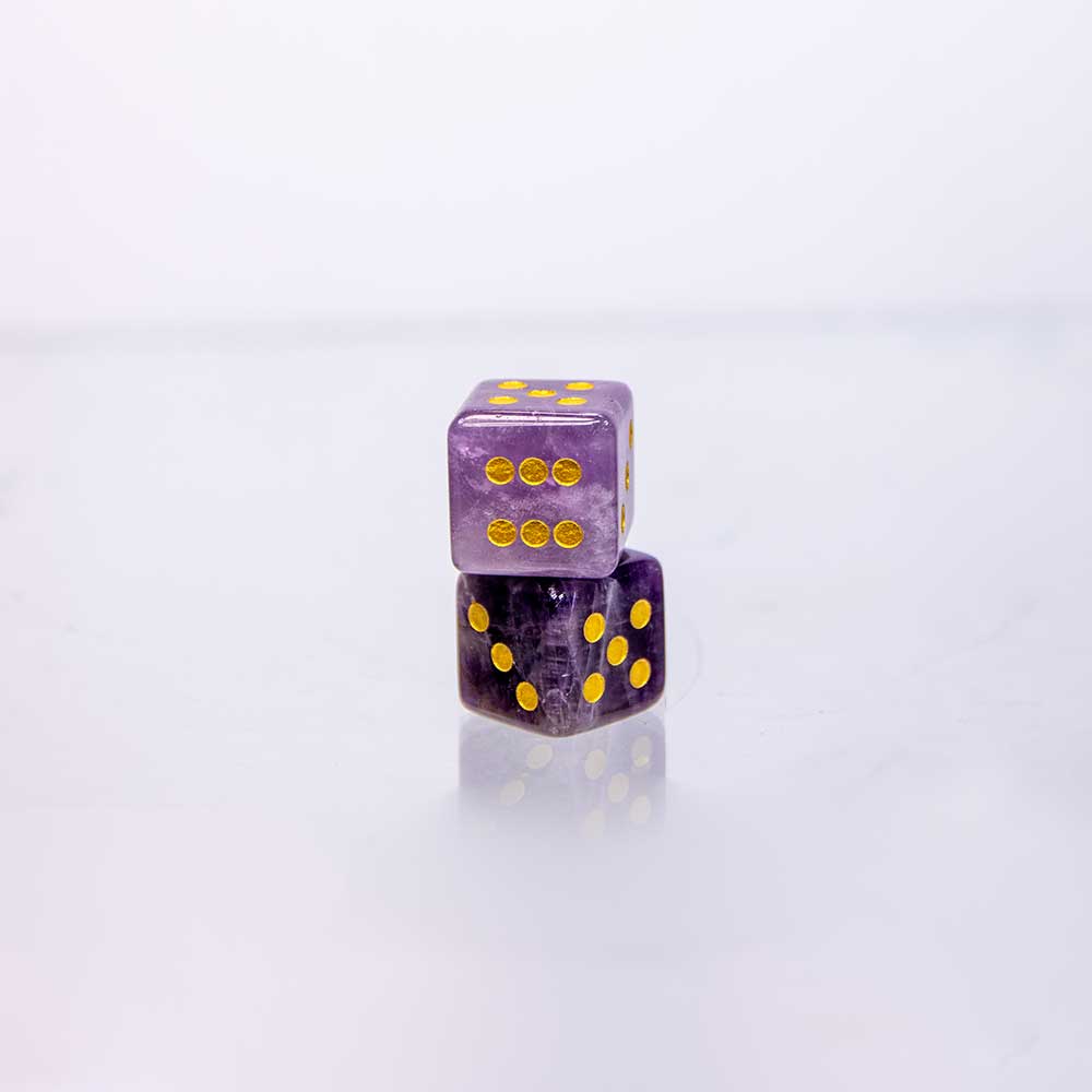 Gemstone Dice - Amethyst