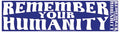 Remember Your Humanity Bumper Sticker
