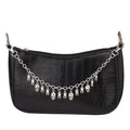 Trendy Crossbody Bag with Decorative Chains for Women