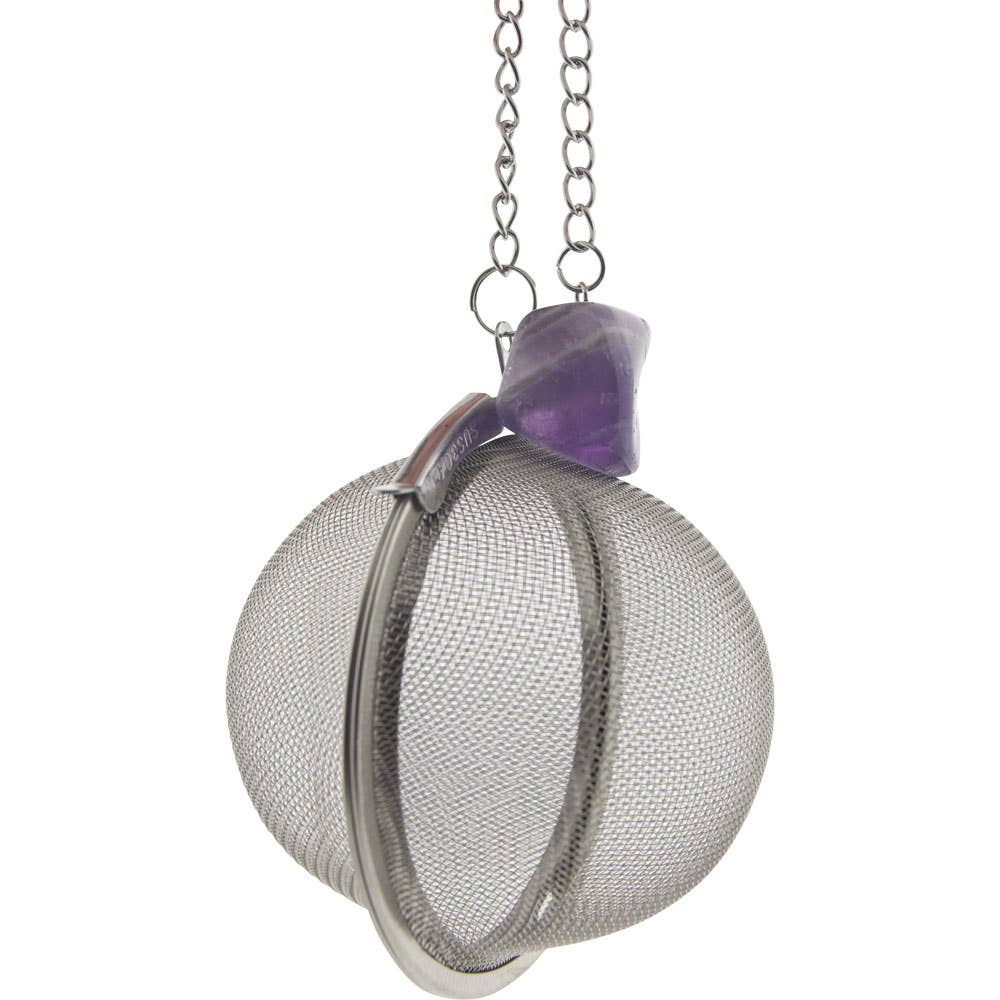 Stainless steel Tea Infuser Ball - Amethyst