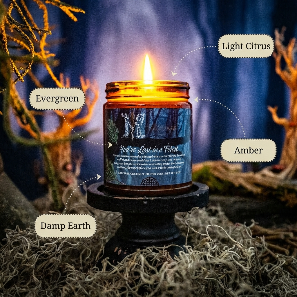 You're Lost in a Forest Candle
